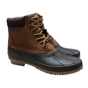 Tommy Hilfiger Colin 2 Mens 8 Waterproof Insulated Lace Up Duck Boots Brown NEW